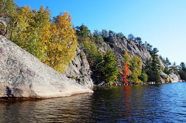 Key River Shore In Fall V by Deb Oppermann